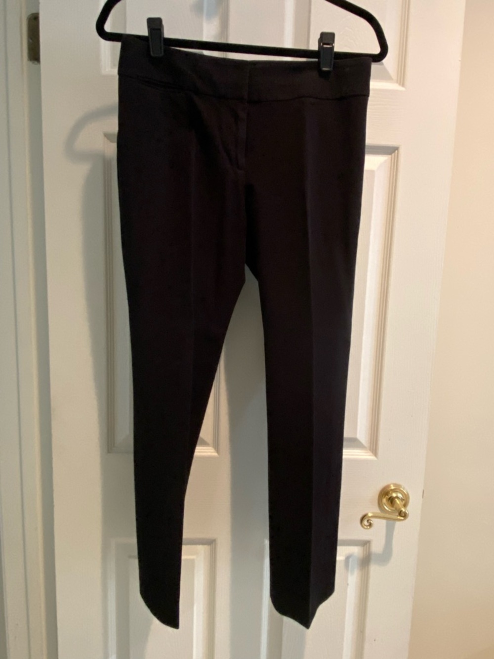 Taylor Black Ponte Skinny Ankle Pants